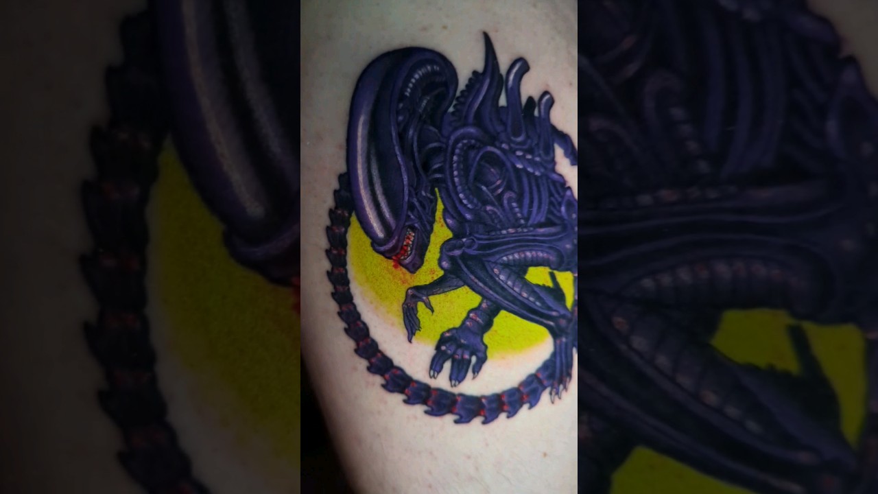 Hawk and Raven Tattoo Studio - Done by Nate hawkins SPONSORED by  #tattoolandsupplies And PRO TEAM MEMBER #alien #horror #natetattooartist # film #movies | Facebook